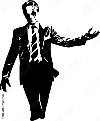 Chilling Charm Killer Emblem Design Sinister Scheme Psycho Killer Icon