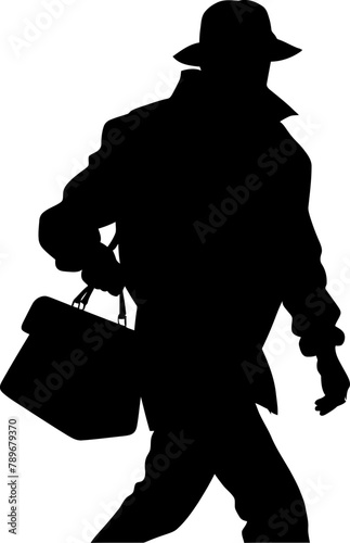 Pilfered Possession Robber Emblem Design Burglars Booty Stolen Bag Logo