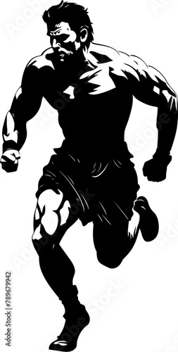Dynamic Legionnaire Running Warrior Icon Agile Arena Assault Gladiator Sprint Emblem