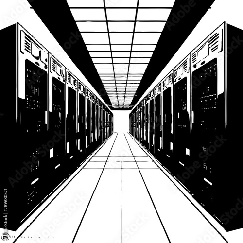 Silicon Sanctuary Technology Icon Digital Acres Server Farm Symbol