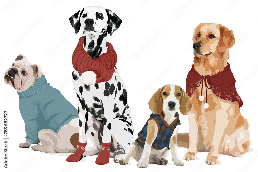 Christmas dogs png sticker, transparent background Christmas dogs png sticker, transparent background