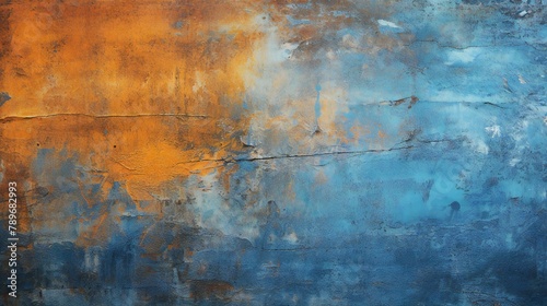 Orange and blue dirty texture