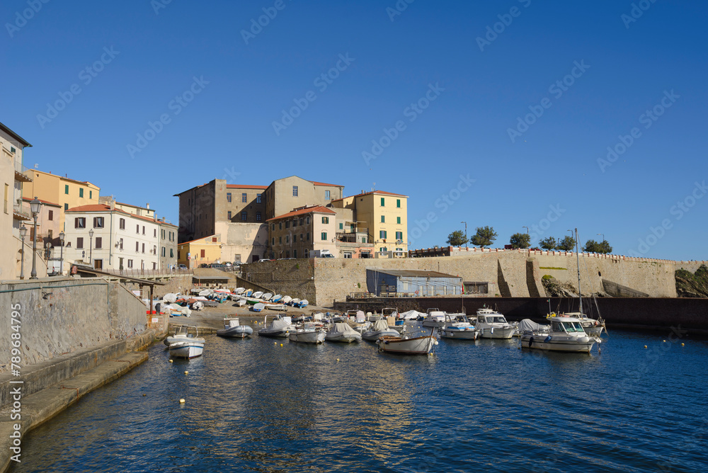 The marina of Piombino (protected dock), Piombino, Tuscany, Italy