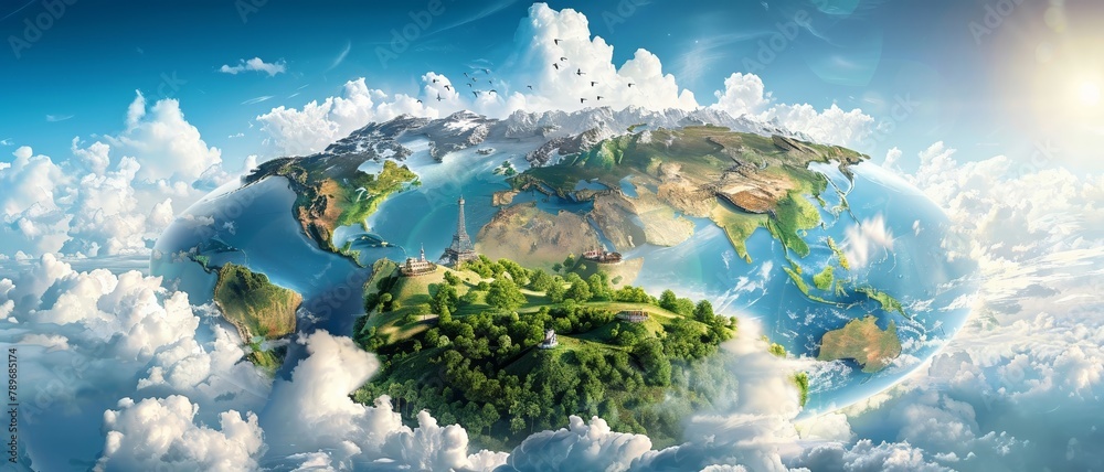 A world on the brink of environmental destruction A world on the brink of environmental destruction