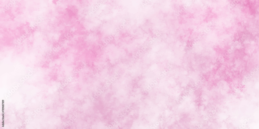 Splash pink acrylic colorful background art design. Abstract baby pink and magenta color shades gradient illustration. Pink background with space. Fantasy smooth light design. Pink color light ink.	