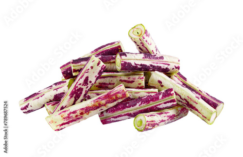 purple long beans isolated on transparent png