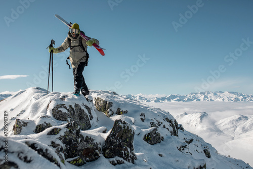 Man skier photo