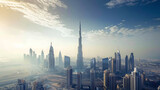 A spectacular image showcasing the modern marvels and opulent architecture of Dubai. 