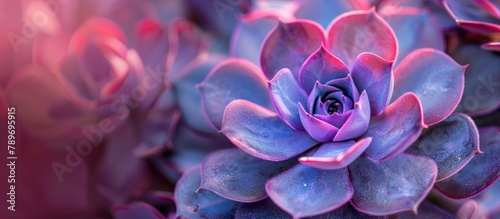 Detailed Close Up of a Purple Flower