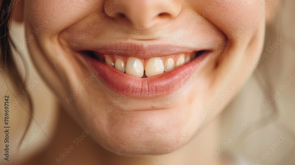 A wrinkled tongue peeking out from between smiling lips showing its flexibility. . A wrinkled tongue peeking out from between smiling lips showing its flexibility. .