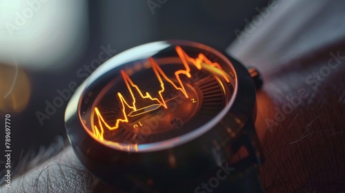 In this mesmerizing closeup the pulse of life is visibly palpable in the undulating s on a wrist a true depiction of our vitality. .