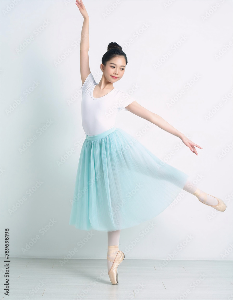 Naklejka premium バレエを踊る女性