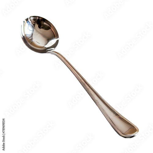 Soup ladle on isolated white background