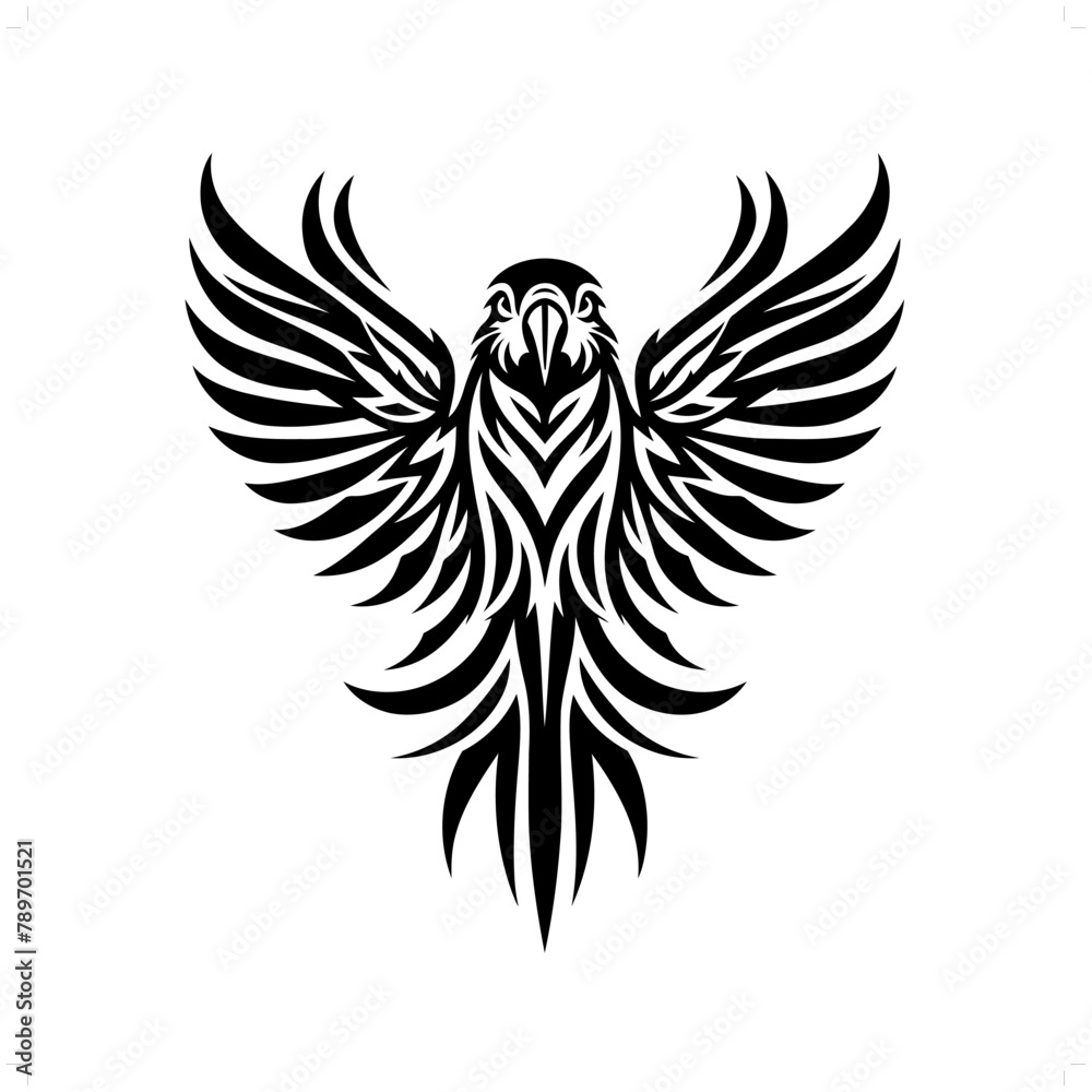 cockatoo; macaw; parrot in modern tribal tattoo, abstract line art of animals, minimalist contour. Vector cockatoo; macaw; parrot in modern tribal tattoo, abstract line art of animals, minimalist contour. Vector