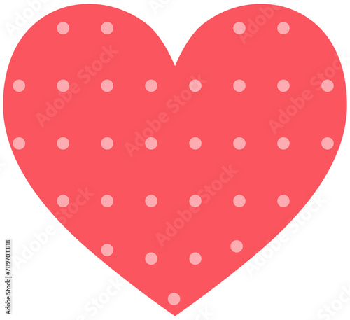 Cute love symbol icon flat style isolated on white background.