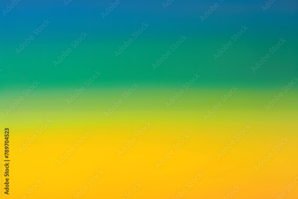 Obraz premium Blurred Smooth Abstract Gradient Background. Blue Green Orange