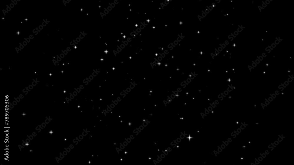 たくさんの星が舞う