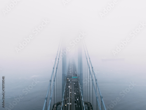 Misty Bridge Ascent
