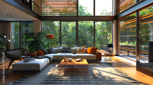 Modern interior design, Interior of Modern Living Room