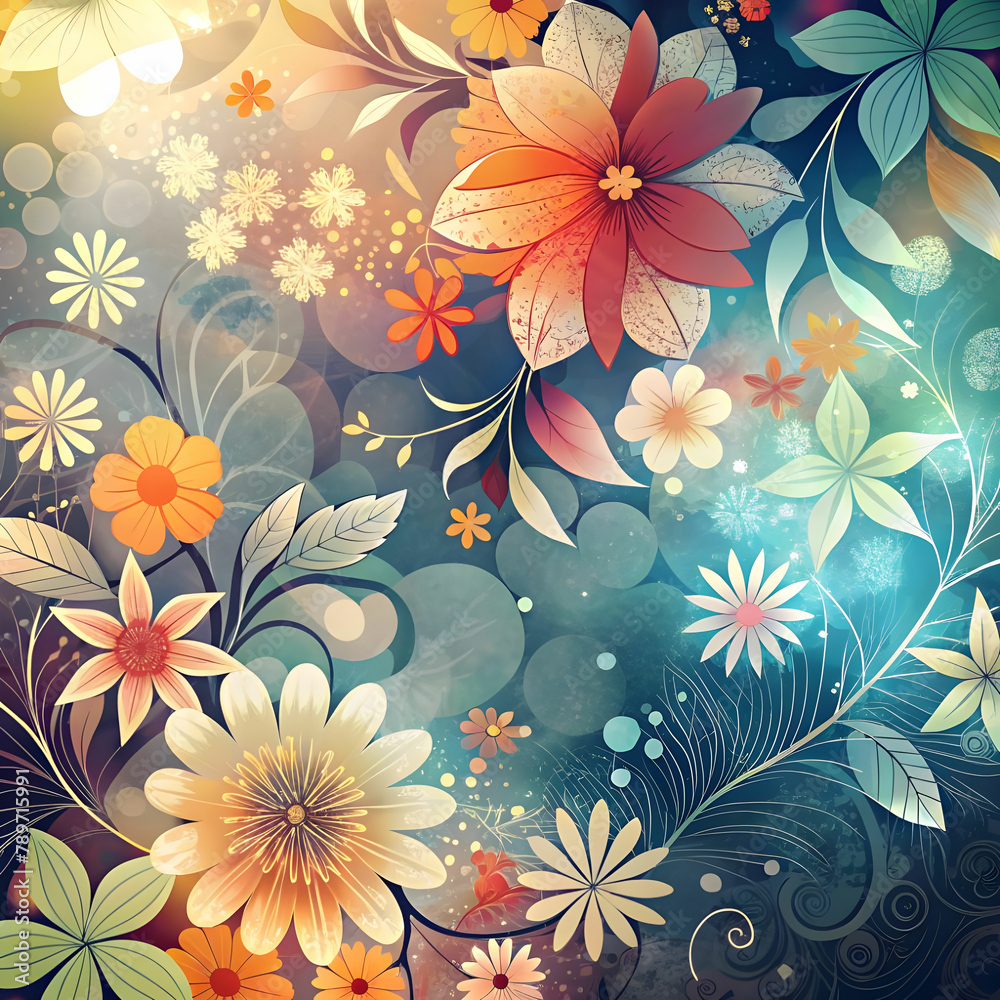 abstract floral background abstract floral background