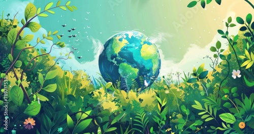 Art Illustration Celebrate Earth day