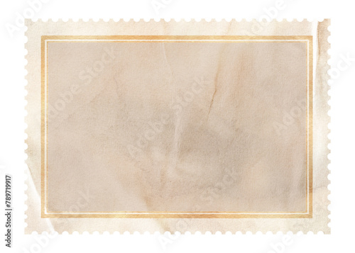 Vintage stamp png sticker, transparent background