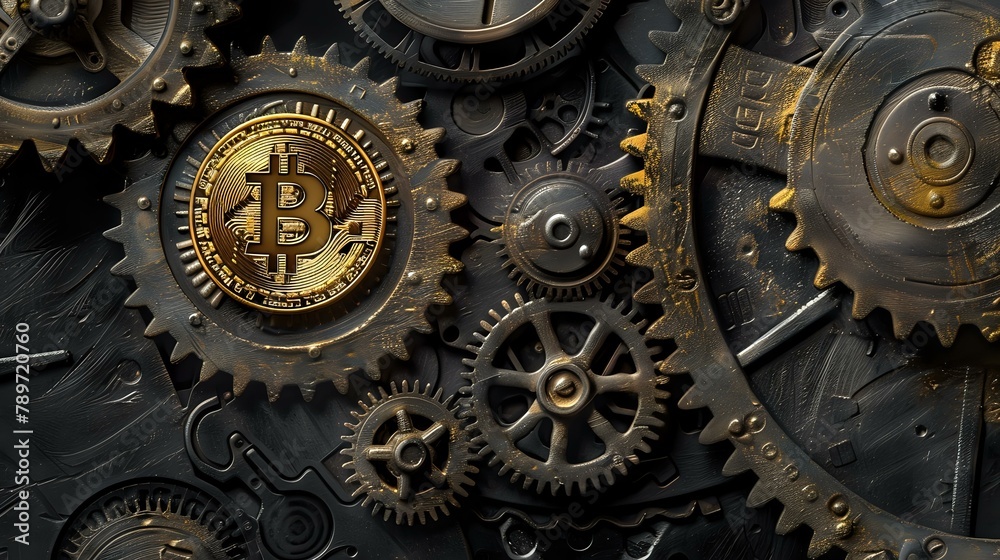 The Future of Money: Bitcoin Coin and Industrial Gears The Future of Money: Bitcoin Coin and Industrial Gears