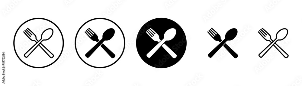 Fork, Spoon, and Knife isolated on white background. Restaurant icon. food icon. Eat. Cutlery icon. Fork, Spoon, and Knife isolated on white background. Restaurant icon. food icon. Eat. Cutlery icon.