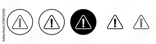 Free Download Exclamation danger sign vector isolated on white background. attention sign icon. Hazard warning attention sign. icon alert. Risk - GFXLoad