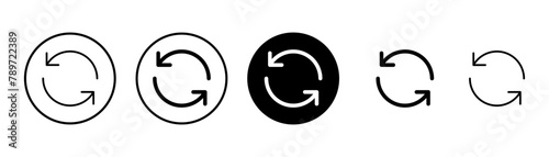 Refresh icon vector isolated on white background. Reload icon vector. Update icon. convert icon