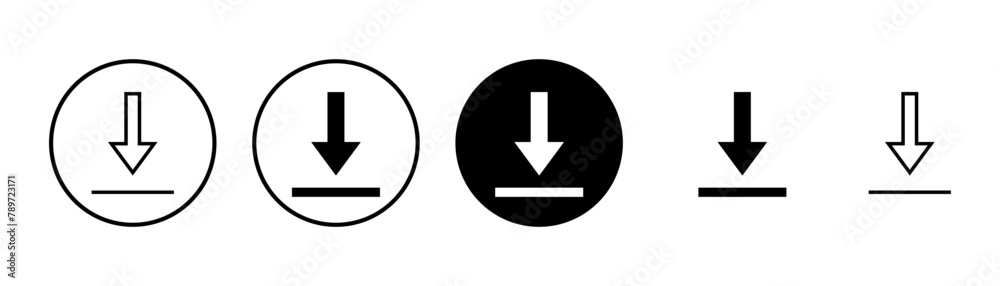 Download icon vector isolated on white background. Downloading vector icon Download icon vector isolated on white background. Downloading vector icon