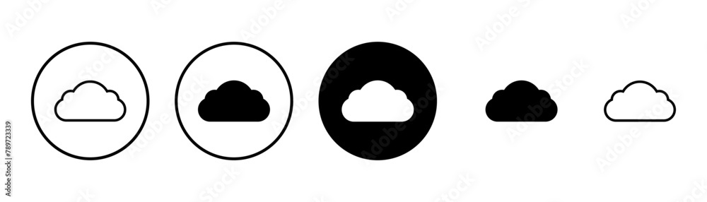 Cloud icon vector isolated on white background. cloud computing icon Cloud icon vector isolated on white background. cloud computing icon