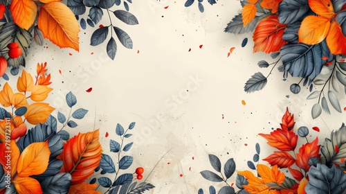 This is a Modern set for the main Instagram Feed and Post Creative. There is a space for copying text and images and it has a design with abstract colored shapes, line arts and tropical leaves in photo