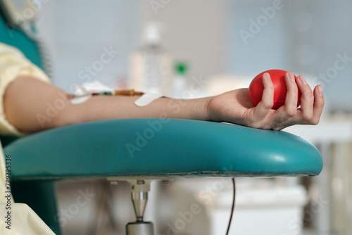 Arm Of Female Blood Donor