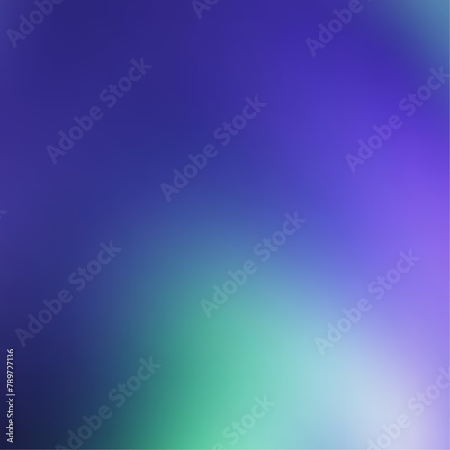 Bright Vector Gradient Abstract Background in Blue Green and Purple