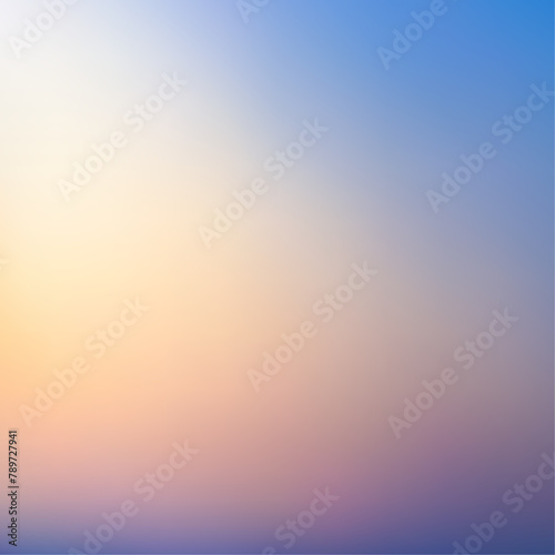 Beautiful Sunset Vector Gradient Background Illustration