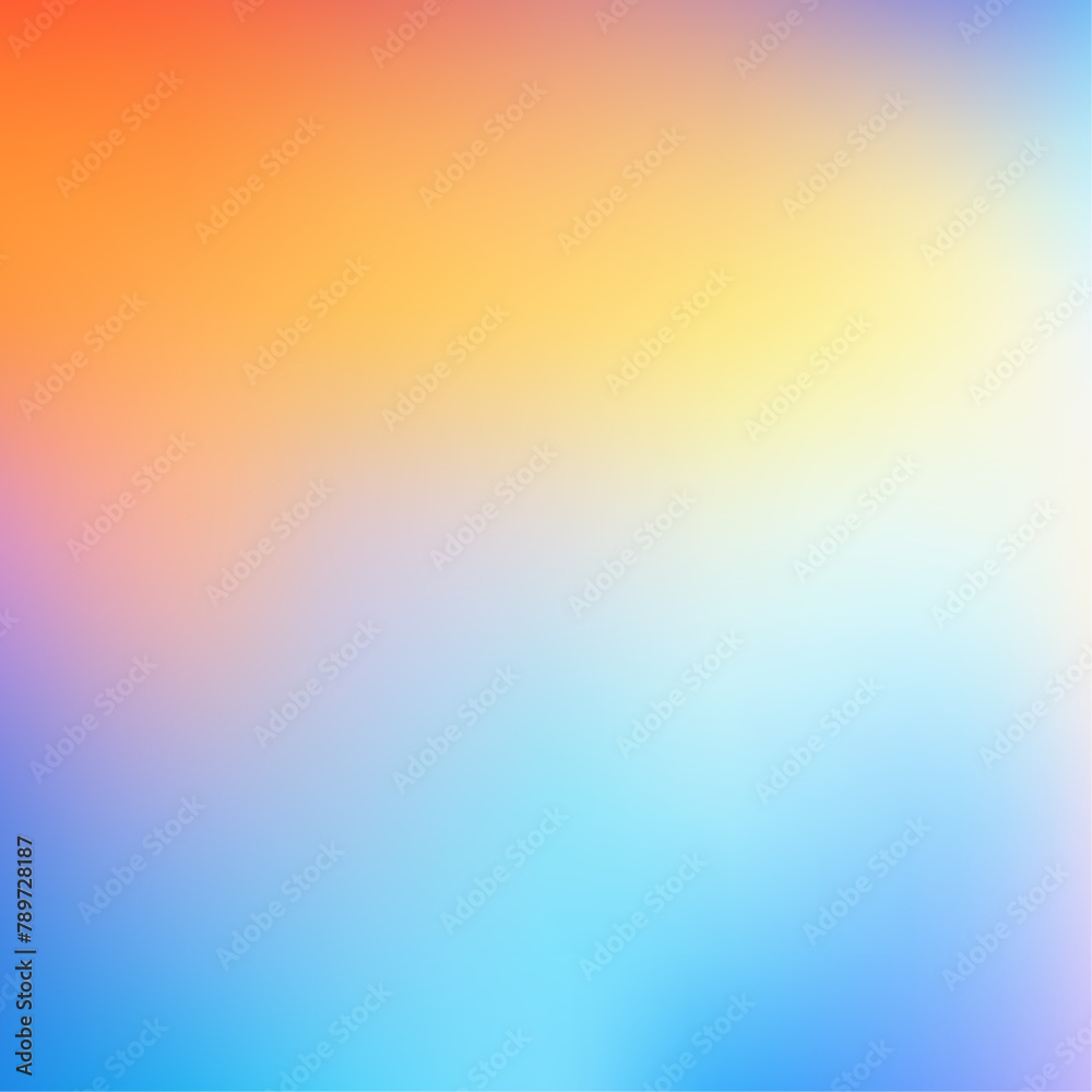 Vivid Blurred Vector Background with Colorful Gradient
