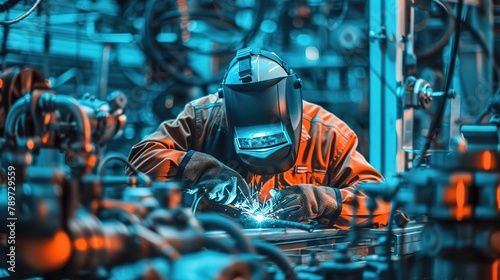 professional welder at work