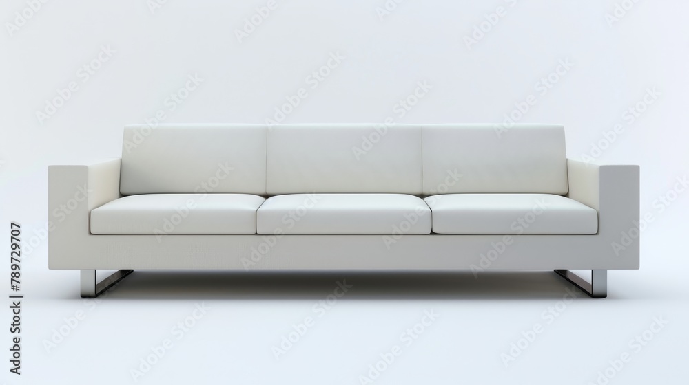 Elegant minimalist modern couch with multifunctional features, sleek lines, isolated on a pure white background, ideal for eco-friendly modern interiors Elegant minimalist modern couch with multifunctional features, sleek lines, isolated on a pure white background, ideal for eco-friendly modern interiors