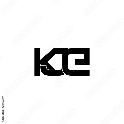kje typography letter monogram logo design