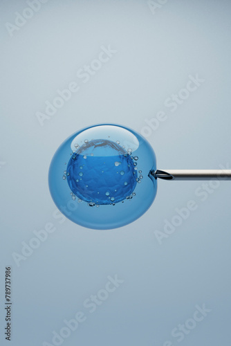 Wallpaper Mural 3D Render of Needle Extracting Fluid from a Spherical Cell Torontodigital.ca