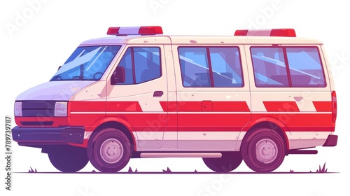 2d design of an ambulance icon featuring swift response