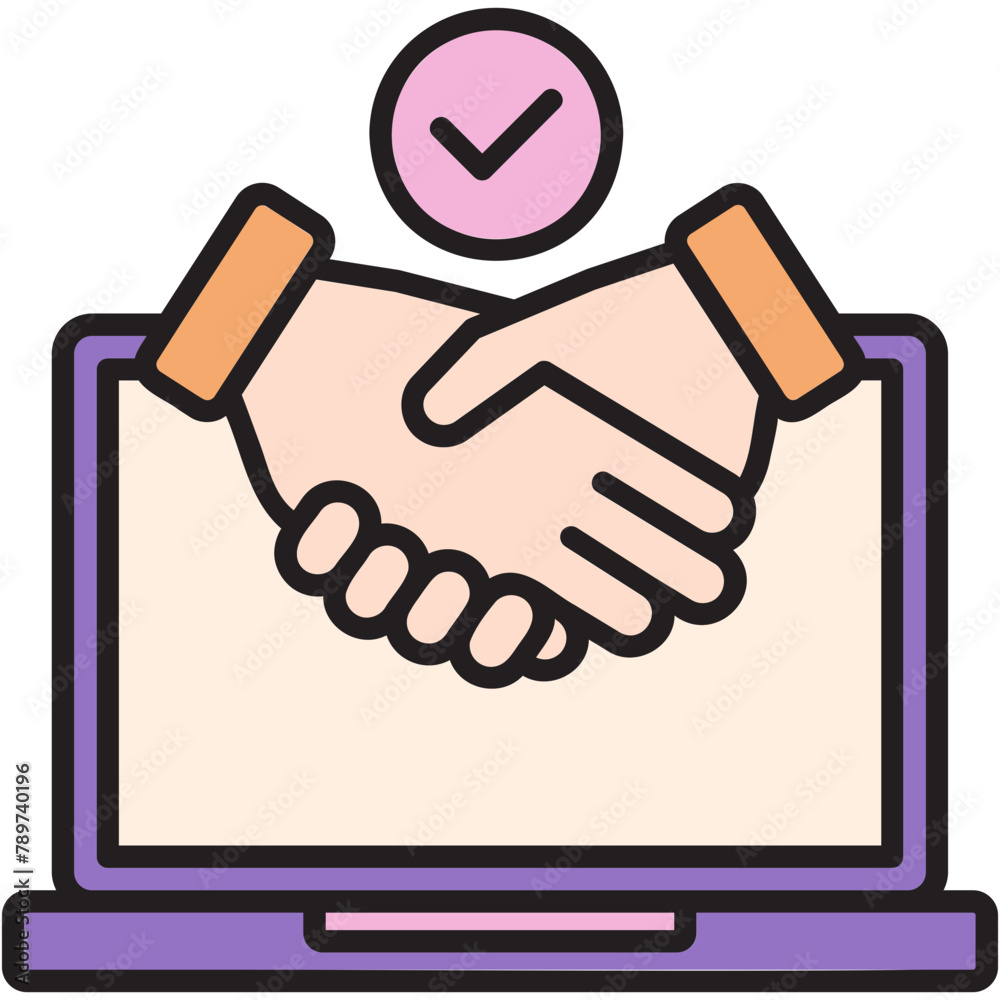 Online Collaboration Icon Online Collaboration Icon