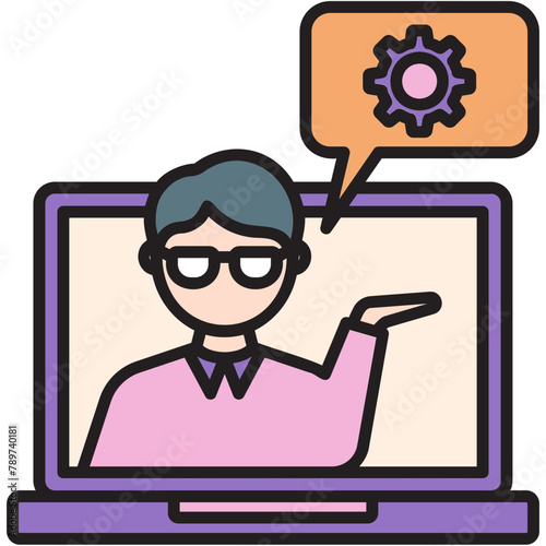 Online Mentoring Icon