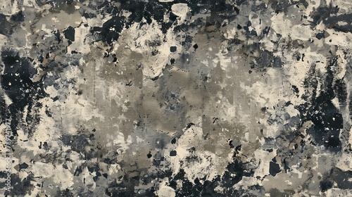 Seamless grunge stains pattern. Post-apocalyptic grit backdrop for dystopian designs AI Image
