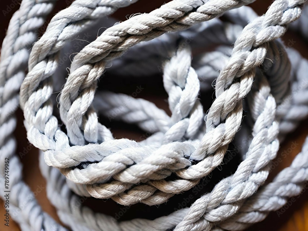a studio photo of a rope