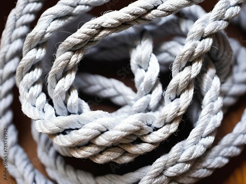 a studio photo of a rope
