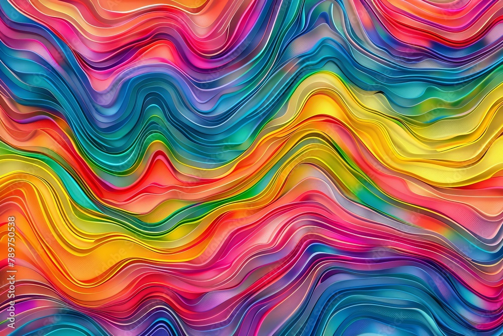Multicolored dreams. Abstract waves of imagination