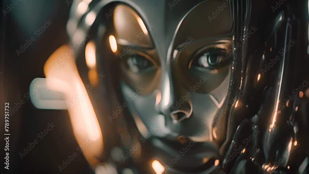 Female Android Women Closeup Generative AI Female Android Women Closeup Generative AI