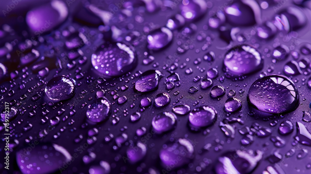 Purple waterdrops on a dark background Purple waterdrops on a dark background